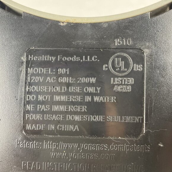 Yonanas 901 BASE ONLY Electric Healthy Frozen Fruit Dessert Treat Maker Machine - Picture 6 of 6